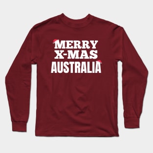 Merry X-Mas Australia Long Sleeve T-Shirt